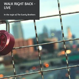 Karaokekappaleen Walk Right Back - Live - The Everly Brothers kansikuva