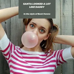Cover art for Santa Looked A Lot Like Daddy - Buck Owens karaoke version