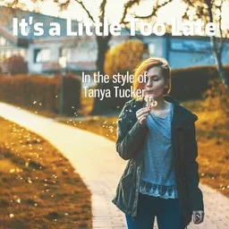 Cover art for It's a Little Too Late - Tanya Tucker karaoke version