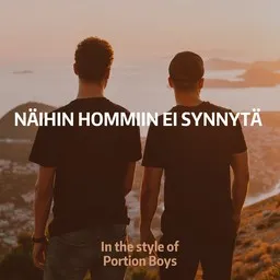 Cover art for Näihin hommiin ei synnytä - Portion Boys karaoke version