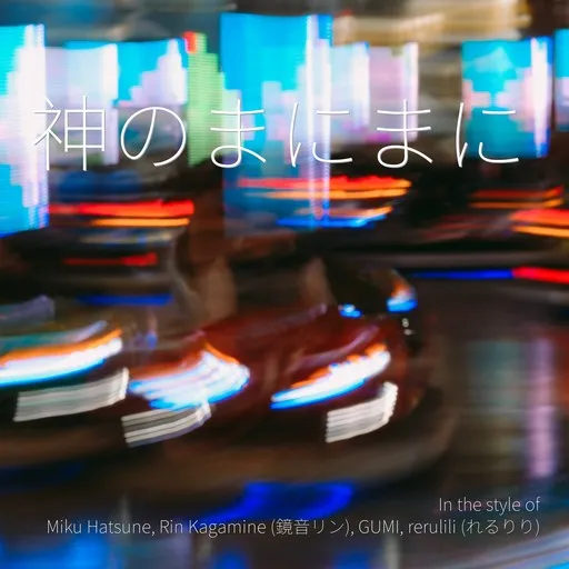 Karaoke 神のまにまに by GUMI, Miku Hatsune, rerulili (れるりり), Rin Kagamine (鏡音リン) — sing along with lyrics on Singa