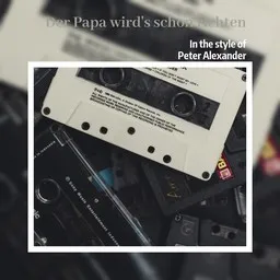 Titelbild für Der Papa wird's schon richten - Peter Alexander Karaoke-Version