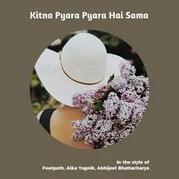 Karaokekappaleen Kitna Pyara Pyara Hai Sama - Abhijeet Bhattacharya,Alka Yagnik,Footpath kansikuva