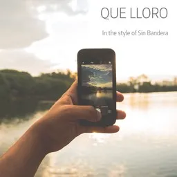 Omslagsbild för Que Lloro - Sin Bandera karaokeversion