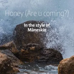 Cover art for Honey (Are u coming?) - Måneskin karaoke version