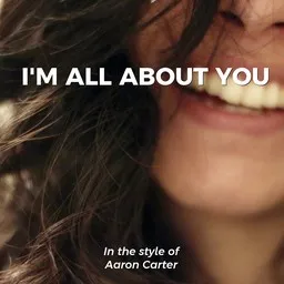 Omslagsbild för I'm All About You - Aaron Carter karaokeversion