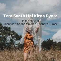 Karaokekappaleen Tera Saath Hai Kitna Pyara - Jaanbaaz,Kishore Kumar,Sapna Mukherji kansikuva