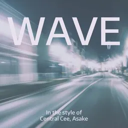 Karaokekappaleen Wave - Asake,Central Cee kansikuva