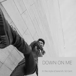 Omslagsbild för Down On Me - 50 Cent,Jeremih karaokeversion