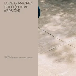 Cover art for Love Is An Open Door (Guitar Version) - Frozen Soundtrack,Kristen Bell,Santino Fontana karaoke version