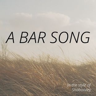 Cover art for A Bar Song - Shaboozey karaoke version