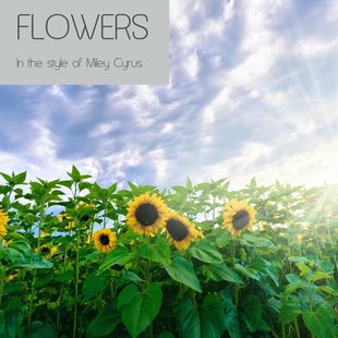 Cover art for Flowers - Miley Cyrus karaoke version