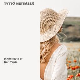 Tyttö metsässä