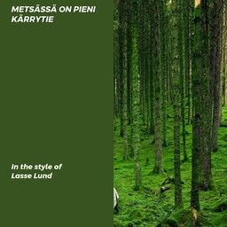 Metsässä on pieni kärrytie