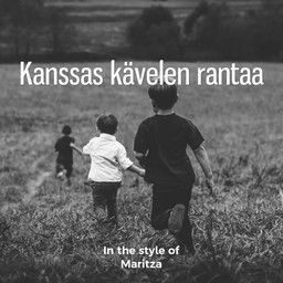 Kanssas kävelen rantaa